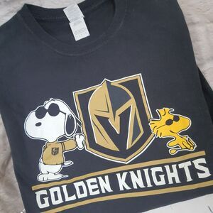 Las Vegas Golden Knights Snoopy Woodstock T-Shirt Size Large Peanuts Unisex